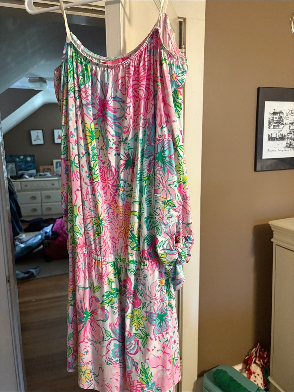 Lilly Pulitzer Pink Multicolor Floral Sundress